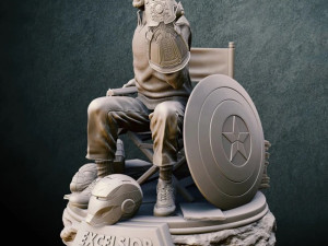 Stan Lee Modelo de impresión 3D