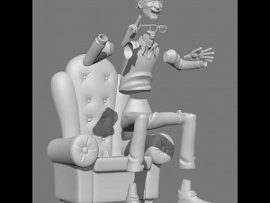Stan Lee and Kids Model Cetak 3D