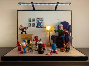 Stan Lee and Kids 3D Print Model