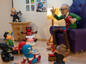 Stan Lee and Kids Model Cetak 3D