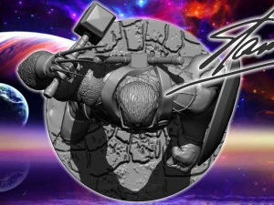Stan Lee Heroes 3D Print Model