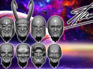 Stan Lee Heroes 3D Print Model