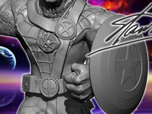 Stan Lee Heroes 3D Print Model