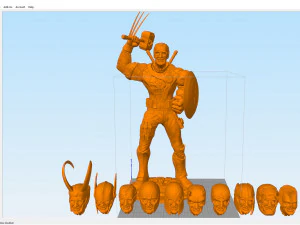 Stan Lee Heroes 3D Print Model