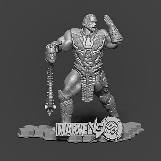 Darkseid vs Thanos 3Dプリントモデル .c4d .max .obj .3ds .fbx .stl .blend