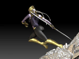 Lady Thanos 3D Print Model