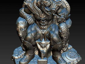 Symbiote Thanos - Venom - Infinity Gauntlet 3Dプリントモデル