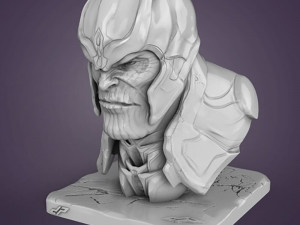 Thanos Bust Modèles 3D en vedette