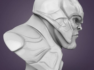 Thanos Bust Modèles 3D en vedette