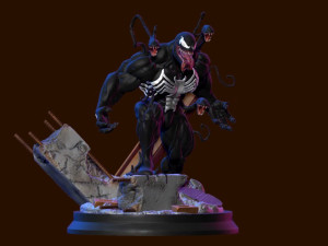 Venom 3D Print Model