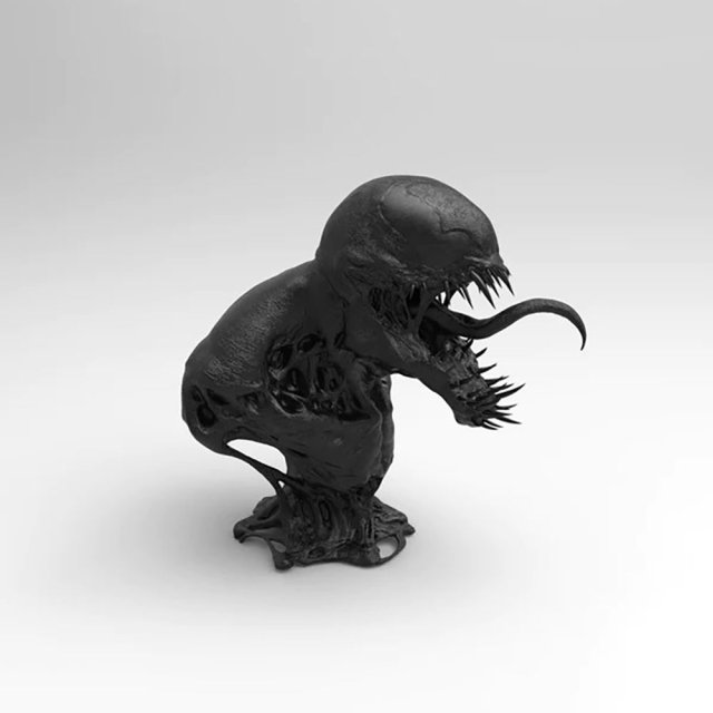 Venom Bust 3D Принт Модель .c4d .max .obj .3ds .fbx .stl .blend