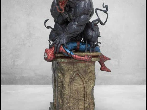 Venom vs Spiderman 3D Print Model