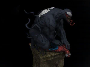 Venom vs Spiderman 3D Print Model