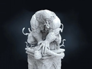 Venom vs Spiderman 3D 打印模型
