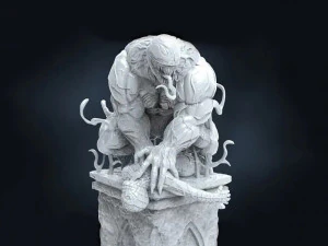 Venom vs Spiderman 3D Print Model