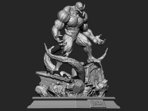 Venom Diorama 3Dプリントモデル