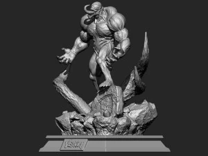 Venom Diorama 3D Print Model
