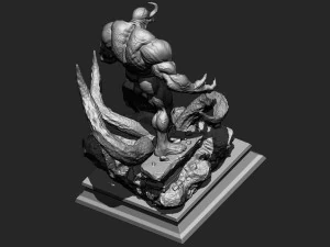 Venom Diorama 3D Print Model