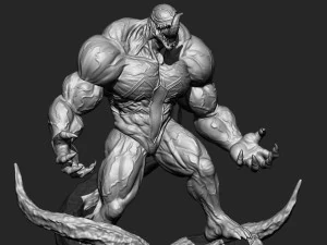 Venom Diorama 3D Print Model
