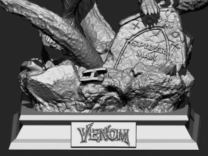 Venom Diorama 3D Print Model