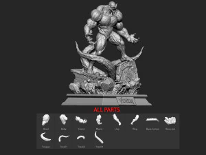 Venom Diorama 3D Print Model