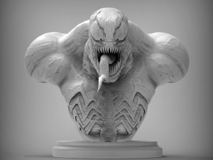 Venom Bust 3D Print Model