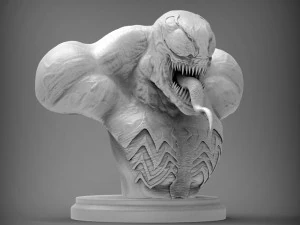 Venom Bust 3D Print Model