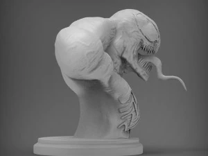 Venom Bust 3D Print Model