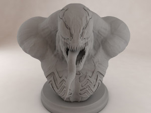 Venom Bust Modelo de Impressão 3D