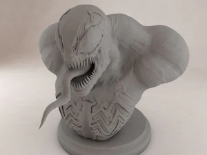 Venom Bust 3D Print Model