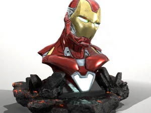 Iron Man Bust 3D Print Model