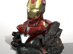 Iron Man Bust 3D Print Model