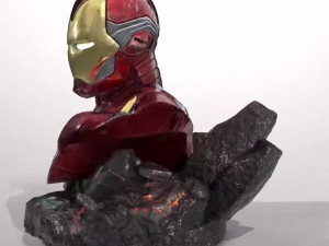Iron Man Bust Modèles 3D en vedette