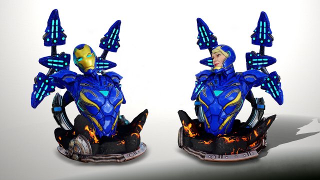 Бюст рятувальних перечників 3D Принт Модель .c4d .max .obj .3ds .fbx .stl .blend