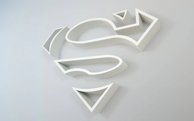 Superman Shelves 3D Print Model .c4d .max .obj .3ds .fbx .stl .blend 