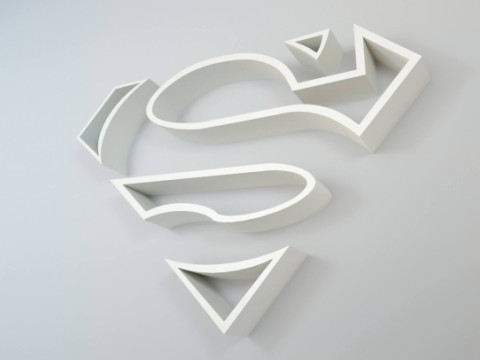 Superman Shelves 3D Print Model