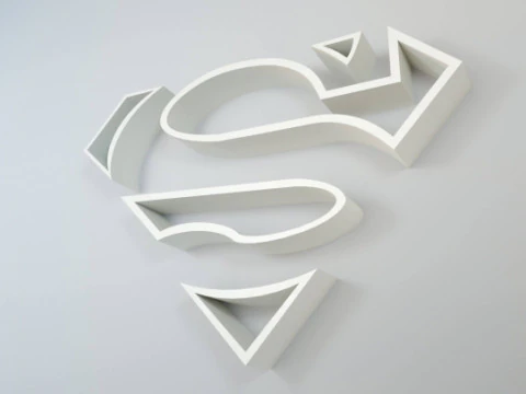 スーパーマンの棚 3Dプリントモデル