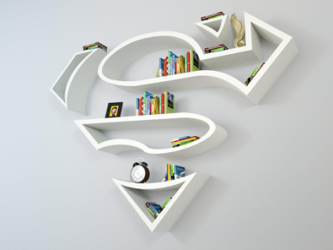 Superman Shelves 3D Print Model
