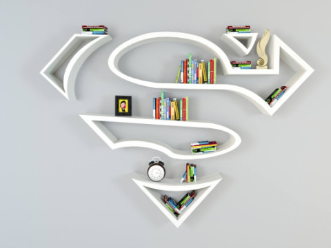 Superman Shelves 3D Print Model