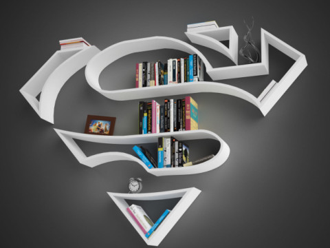 Superman Shelves 3D Print Model