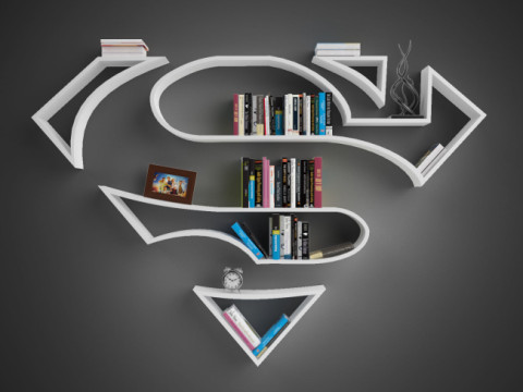 Superman Shelves 3D Print Model