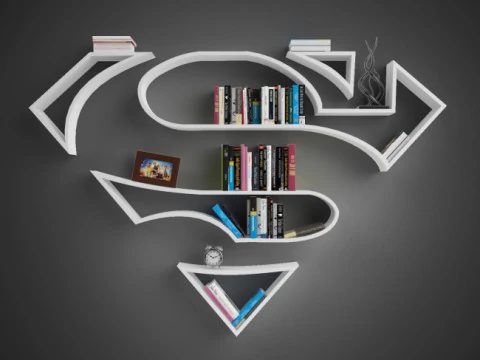 Superman Shelves 3D Print Model