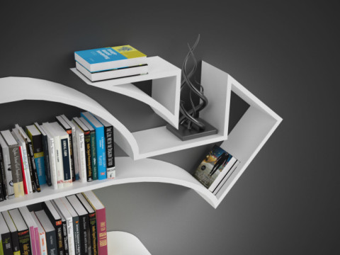 Superman Shelves 3D Print Model