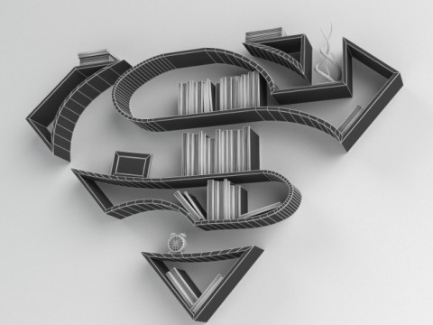 Superman Shelves 3D Print Model