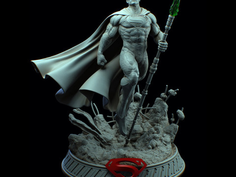 Superman Statue 3D Print Model