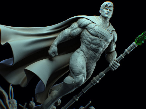 Superman Statue 3D Print Model