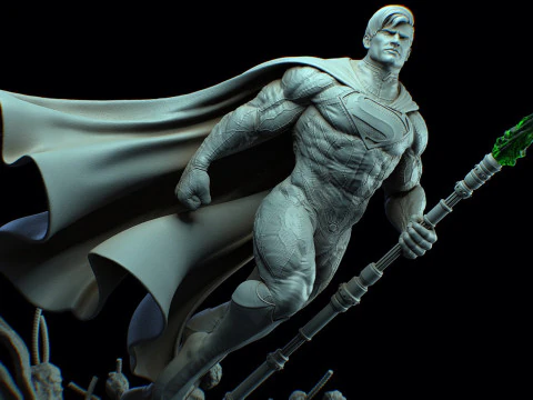 Superman Statue 3D Print Model