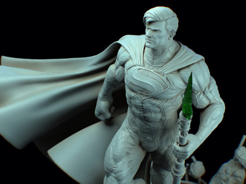 Superman Statue 3D Print Model