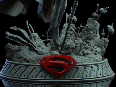 Superman Statue 3D Print Model