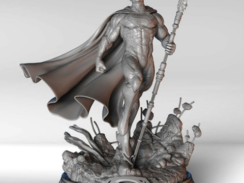 Superman Statue 3D Print Model